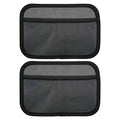 INNOLIFE Car Net Pocket Side Clutter Scattered Storage Phone Holder Strong Paste Organizer 8"x5.75"(2pcs L)