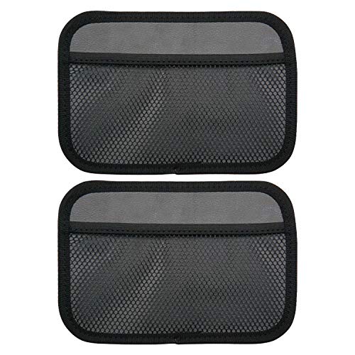 INNOLIFE Car Net Pocket Side Clutter Scattered Storage Phone Holder Strong Paste Organizer 8"x5.75"(2pcs L)