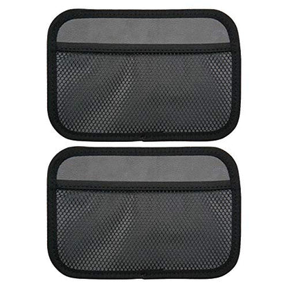 INNOLIFE Car Net Pocket Side Clutter Scattered Storage Phone Holder Strong Paste Organizer 8"x5.75"(2pcs L)
