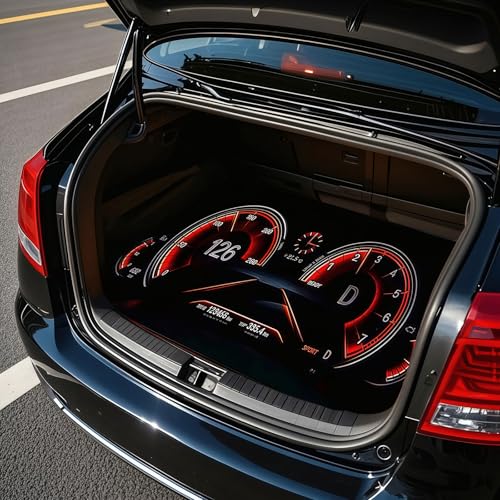 Universal Car Trunk Mat, All Weather Trunk Protection Cargo Liner, Stylish Vehicle Interior Accessories, Durable Cargo Mat Rear Trunk Line Suitable for Most Car (Car Dashboard Print, 29" x 39") - color: Car Dashboard Print