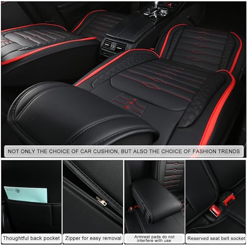 Seat Covers for Truck 2007-2024 GMC Sierra Chevy Silverado 1500 2500/HD 3500/HD Nappa Leather Car Seat Covers Waterproof and Dustproof Car Seat Protectors（Coffee）