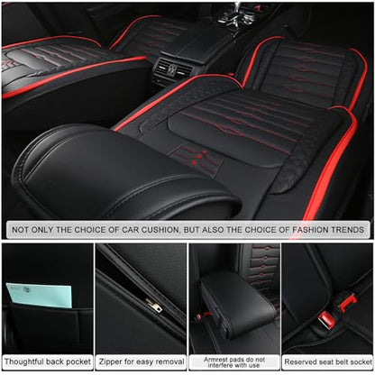 Seat Covers for Truck 2007-2024 GMC Sierra Chevy Silverado 1500 2500/HD 3500/HD Nappa Leather Car Seat Covers Waterproof and Dustproof Car Seat Protectors（Coffee）