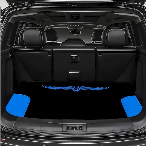 Universal Car Trunk Mat, All Weather Trunk Protection Cargo Liner, Stylish Vehicle Interior Accessories, Durable Cargo Mat Rear Trunk Line Suitable for Most Car (Fashion Blue Lines, 29" x 39") - color: Fashion Blue Lines