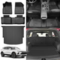 AOMSAZTO Floor Mats & Cargo Liner for 2019-2025 2026 Chevy Blazer (Not for EV) - 1st & 2nd Row All Weather Protection Floor Liners Waterproof Car Trunk Mat for Chevrolet Blazer