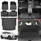 AOMSAZTO Floor Mats & Cargo Liner for 2019-2025 2026 Chevy Blazer (Not for EV) - 1st & 2nd Row All Weather Protection Floor Liners Waterproof Car Trunk Mat for Chevrolet Blazer