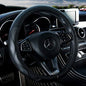 Black Leather Steering Wheel Cover Cowhide Wheel Cover Genuine Leather BMW Steering Wheel Cover Universal Size M / 15inch Fit Car/Auto/SUV (A-Black-M) - color: A-Black-M, size: M-15inch