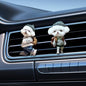 Craedli 2PCS Cute Dog Car Air Vent Clips, 2D Flat Acrylic Cartoon Puppy Air Conditioning Outlet Clip Charm Car Interior Vent Decoration Accessories for Most Vehicles (Dog) - size: Dog