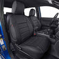 EKR Custom Fit Tacoma Front Car Seat Covers for Toyota Tacoma 2016 2017 2018 2019 2020 2021 2022 2023 Double Cab/Access Cab - Front Row Only,Faux Leather(Black) - color: Leather (Black), size: 2016-2023 Double&Access Cab-Only 1st Row