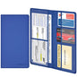 Wisdompro Car Document Holder Organiser, PU Leather Vehicle Insurance and Registration Holders Wallet Case for ID Card, Driving Licence, Key Contact Information Cards - color: Blue