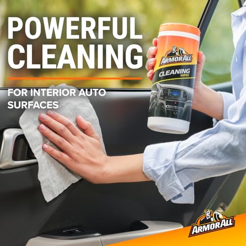 Armor All Car Cleaning Wipes 90-Count - Convenient Car Interior, Dashboard, Leather, Fabric & Vinyl Wipes, Gift for Car Lovers - size: 90 Count (Pack of 1)