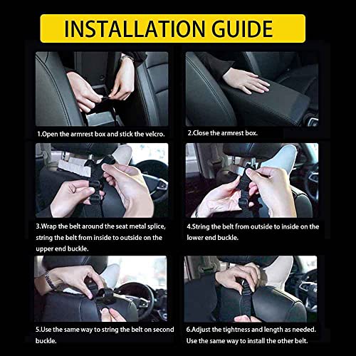 QBUC Car Net Pocket Handbag Holder, Mesh Cargo Car Storage Universal Storage Bag for Handbag Bag (Black) - color: Black-Net