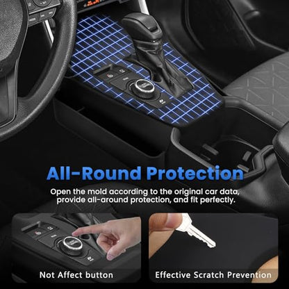 Autorder Silicone Center Console Organizer for 2019-2026 Toyota RAV4 Accessories Seat Gap Storage Box Soft Gear Shift Panel Trim Cover - size: 2019-2026 Toyota RAV4