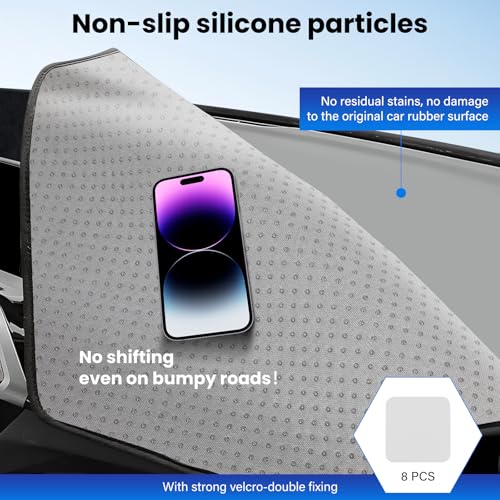 Dash Cover Mat Compatible with Hyundai Santa Fe 2001-2006 Car Interior Dashboard Cover Mat Nonslip Dashmat Sunshade Glare UV Rays Protector Accessories Custom Fit - size: Compatible with Santa Fe 2001-2006