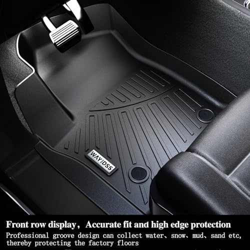 Floor Mats for All-NEW 2025 KIA K4,TPE All Weather Protection 2 Rows Car Floor Liners -Black - size: For 2025 KIA K4