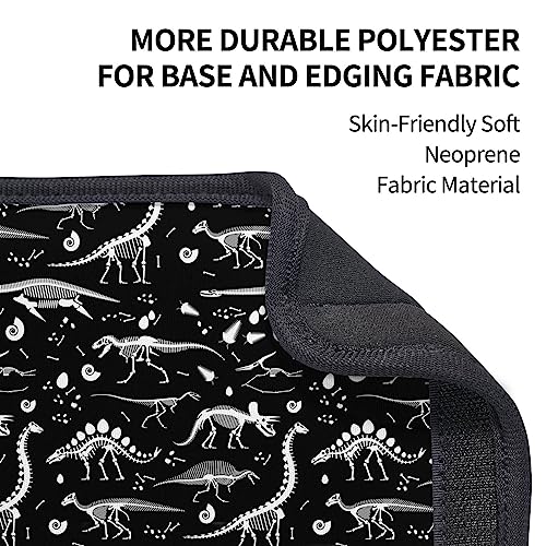 Black White Dinosaur Skeleton Seat Belt Cover Fits Cars Trucks SUV Sedans Air Permeability Car Seatbelt Strap Cover, Auto Interior Accessories Protector