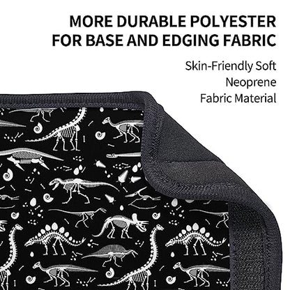 Black White Dinosaur Skeleton Seat Belt Cover Fits Cars Trucks SUV Sedans Air Permeability Car Seatbelt Strap Cover, Auto Interior Accessories Protector