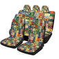 Floral Patchwork Quilt Universal Car Seat Cover Automotive Seat Covers Compatible Universal Fit for SUV Van Trucks - size: Fullset