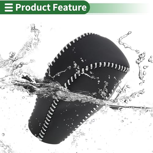 Motoforti Anti-Slip Gear Shift Knob Cover Car Stick Shifting Handle Protector for Mazda CX-5 2017-2022 Black Grey Faux Leather