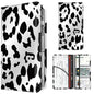 Premium Car Registration and Insurance Card Holder, Cute PU Leather Car Document Holder, Vehicle Glove Box Car Organizer with Magnetic Closure for Driver License, Cards Black White Cow Print - color: Black White Cow Print
