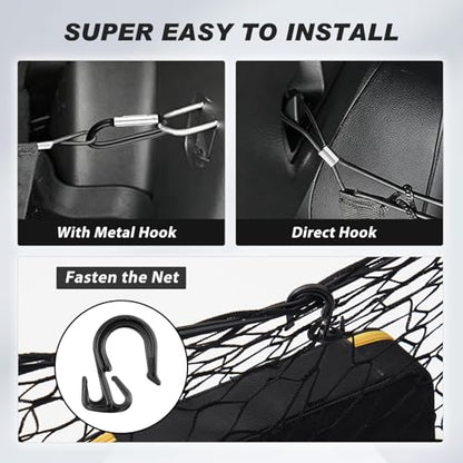 Cargo Net for Honda Pilot 2023-2026 Envelope Style | Elastic Mesh Net | Heavy Duty | Metal Hooks | Honda Pilot Trunk Net Accessories - size: Honda Pilot