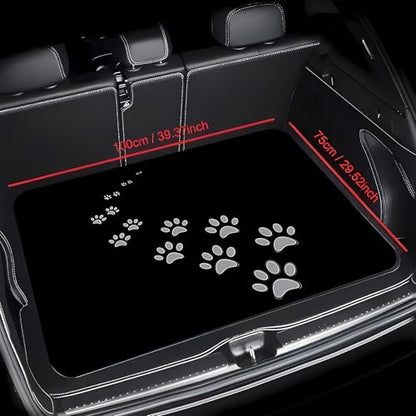 Universal Car Trunk Mat 29" x 39", Gradient Claw Prints All Weather Trunk Protection Cargo Liner, Durable Cargo Mat Rear Trunk Liner,Stylish Vehicle Interior Accessories Suitable for Most Car Models - color: Gradient Claw Prints