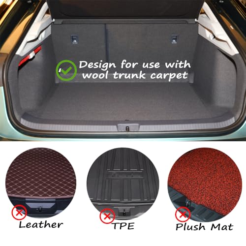 Fun&H Car Trunk Organizer Blocks, Hook & Loop Trunk Cargo Blocks, Trunk Divider to Hold Cargo in Place, Available to Wool Carpet for Car Truck SUV Van (3.9'')