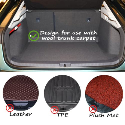 Fun&H Car Trunk Organizer Blocks, Hook & Loop Trunk Cargo Blocks, Trunk Divider to Hold Cargo in Place, Available to Wool Carpet for Car Truck SUV Van (3.9'')