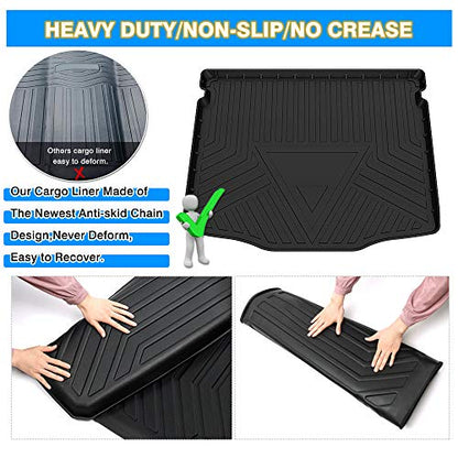 Escape Cargo Liner - Trunk Mat for Ford Escape 2020-2025 2026, All Weather Cargo Mat for Escape Accessories, Heavy Duty Car Mats, Car Accessories - size: 3)Ford Escape 2020-2025