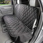 4Knines Back Seat Pet Cover for Dogs w/o Hammock – 54" Wide, Waterproof Car Seat Cover, Non-Slip, Heavy-Duty – Fits Cars, SUVs, Small Trucks – 2 Seat Belt & Latch Access – Back Seat Protector (Black) - color: Black