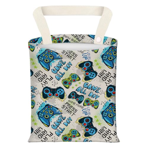 Hanging Car Garbage Bag, Cute Car Trash Can Bag, Automotive Accessories for Women Men Retro Arcade Game Print - color: Retro Arcade Game Print