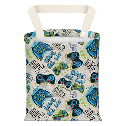 Hanging Car Garbage Bag, Cute Car Trash Can Bag, Automotive Accessories for Women Men Retro Arcade Game Print - color: Retro Arcade Game Print