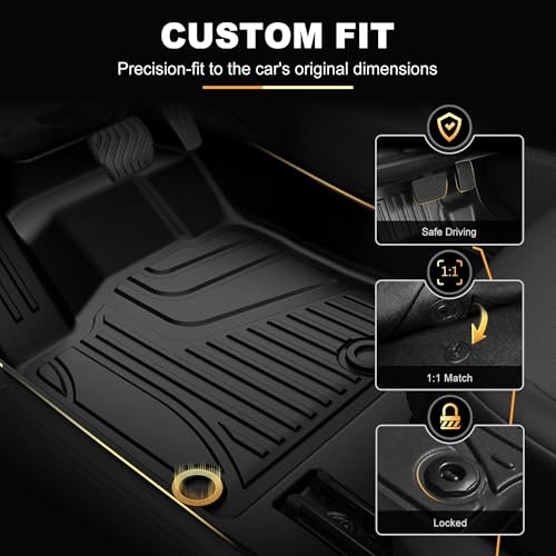 AOMSAZTO Floor Mats & Cargo Liner Compatible with Nissan Rogue 2021–2026 (Not for Sport) | All Weather Heavy Duty Car Floor Liners for S, SV, SL, Platinum Trims - style: 9)21-25 Rogue Floor & Cargo Mats