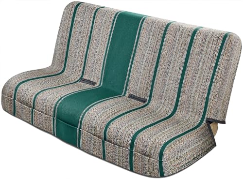 West Coast Auto Car Seat Covers, Baja Saddle Blanket Car Accessories, Universal Fit for Ford, Chevrolet, Dodge, Bench Seats, and Full-Size Pickup Trucks (Green)