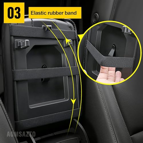 AOMSAZTO Console Covers for 2016-2025 Chevrolet Malibu Armrest Pad for Chevrolet Malibu Black - size: 2016-2025 Malibu