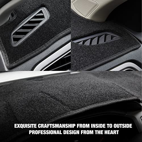 Dashboard Dash Cover Mat Carpet Compatible with 2015-2018 F150(with Center Speaker) - size: 2015-2018 FORD F150