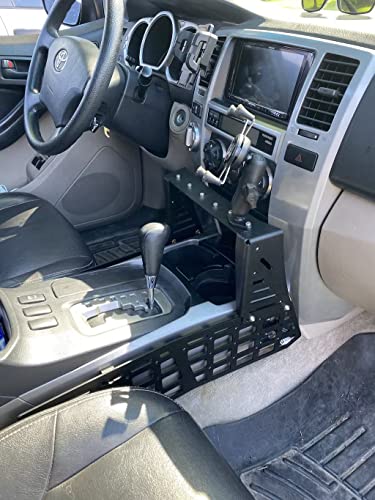 Rago Fabrication Center Console Molle Storage Panel for 2003-2009 Toyota 4Runner 4th Gen | Made in The USA | SUV Cargo Storage | Mount for Cell Phone, GPS, Radio, & Other Accessories - size: 4Runner 4th Gen