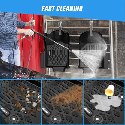 Nilight TPE Floor Mats for Dodge Durango 7 Seats 2nd Row Bench Seat 2016 2017 2018 2019 2020 2021 2022 2023 2024 2025 2026 All Weather Custom Fit Heavy Duty Floor Liners - color: 2016-2026 Dodge Durango 7 Seats|Bench Seat