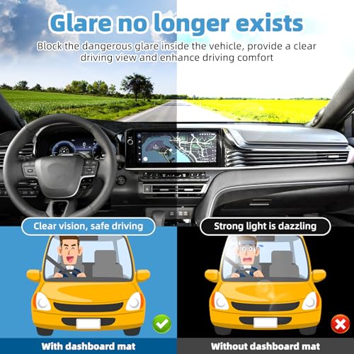 Dash Cover Mat for Toyota Camry 2025 2026 Accessories Non-Slip Dashboard Cover Mat Sunshade UV Rays Protector Interior Accessories - size: Compatible with Camry 2025 2026