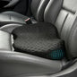 Livtribe Car Seat Cushion - Memory Foam Seat Pad for Sciatica & Lower Back Pain Relief - Driving Cushion with Breathable Mesh Cover - Road Trip Essentials for Drivers (3D Black) - color: Black