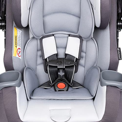 Baby Trend Cover Me 4-in-1 Car Seat Convertible Infant Toddler Rotating Safety Seat with Adjustable/Removable Canopy and 2 Cup Holders, Stormy Gray - color: Stormy Gray