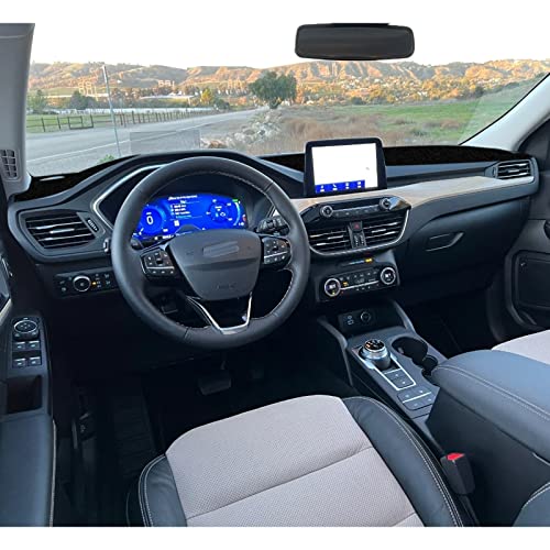 x xotic tech Center Console Dashboard Mat Pre-Cut Non-Slip Sunshield Sun Glare Protector Dash Carpet Pad Black Cover Compatible with Ford Escape 2020 2021 2022 2023 2024 2025 2026 - color: Compatible with Escape 2020-2026