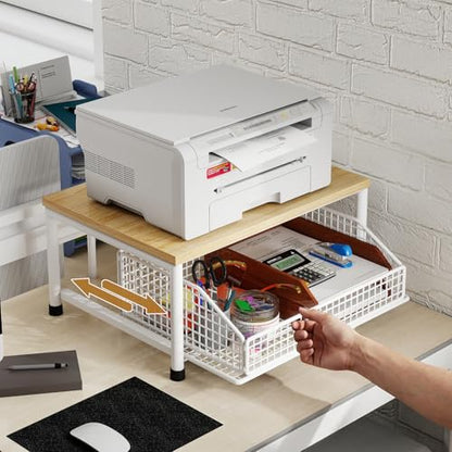 Funecy Coffee Pod Drawer,Coffee Machine Storage Rack,Home Kitchen Counter Coffee Bar Organizer,Storage Basket Drawer (White) - color: White