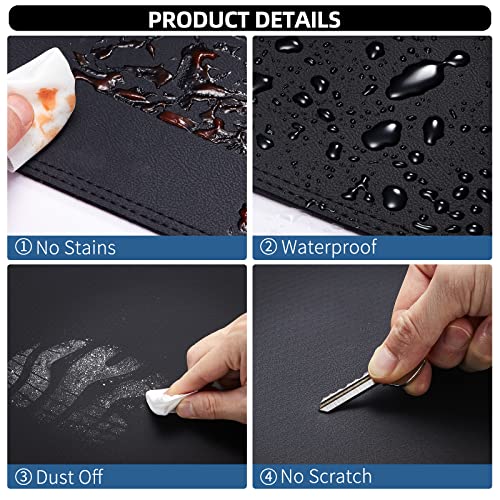 Dashboard Dash Mat Cover Leather Dashboard Pad Sun Protection Anti-Vertigo Mat Blanket Compatible for 2010-2013 Mazda 3 - color: Black, size: 2010-2013 Mazda 3