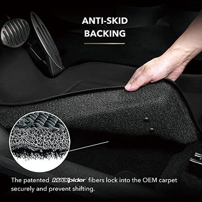 3D MAXpider Kagu Floor Mat (Black) Compatible with Nissan Kicks 2025-2026 - Front Row