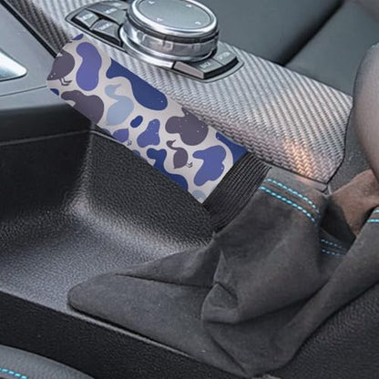 KEIAHUAN Car Gear Shift and Handbrake Cover Duck Camo Hunting Anti-Scratch Shift Gear Knob Covers Universal Fits for Sedans,SUVs,Trucks - color: Blue Duck Camo Hunting