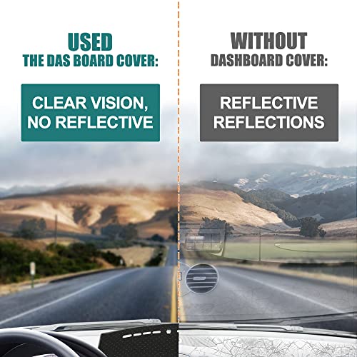 X AUTOHAUX Car Dash Cover for Hyundai Avante 2012-2016 for Hyundai Elantra 2012-2016 Nonslip Dashboard Mat Pad Gray