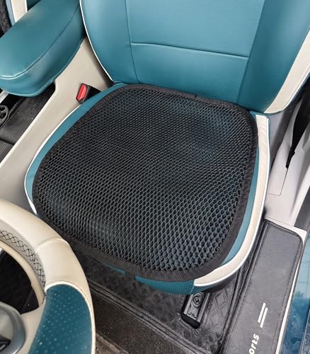 3D Air Mesh Breathable Car Seat Cushion Summer Cooling Seat Cover Anti-Slip Honeycomb Mesh Universal Auto Backrest Pad Fit Car Truck Pickup SUV (Black, 1 Pack Seat Pad) - size: 1 Pack Seat Pad