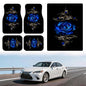 Universal Fit Car Floor Mats & Trunk Mat Set of 5Pcs, Blue Rose Print All-Weather Front Rear Floor Mats with Cargo Liner, Non-Slip Car Mats Cargo Mat Automotive Accessories for Cars Trucks SUVs