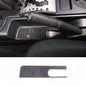Soft Carbon Fiber Handbrake Panel Trim Cover Compatible with Toyot@ FJ Cruiser 2007-2021, Center Console Emergency Brake Panel Protection Sticker Accessories (Black) - color: Black