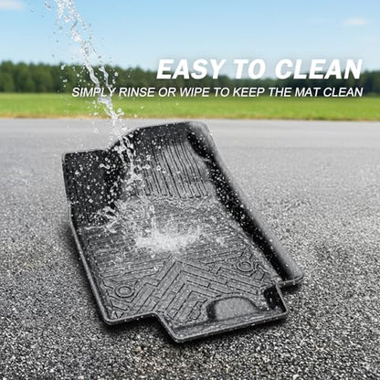 KUST Floor Mats for 2020-2025 Subaru Outback Accessories, All Weather Floor Liners & Seat Back Mats & Rear Trunk Mat Full Set of 6pcs, TPE Rubber, Raised Edge - style: For │ Outback 2020-2025 │ Full Set